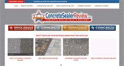 Desktop Screenshot of concretesealerreview.com