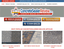 Tablet Screenshot of concretesealerreview.com